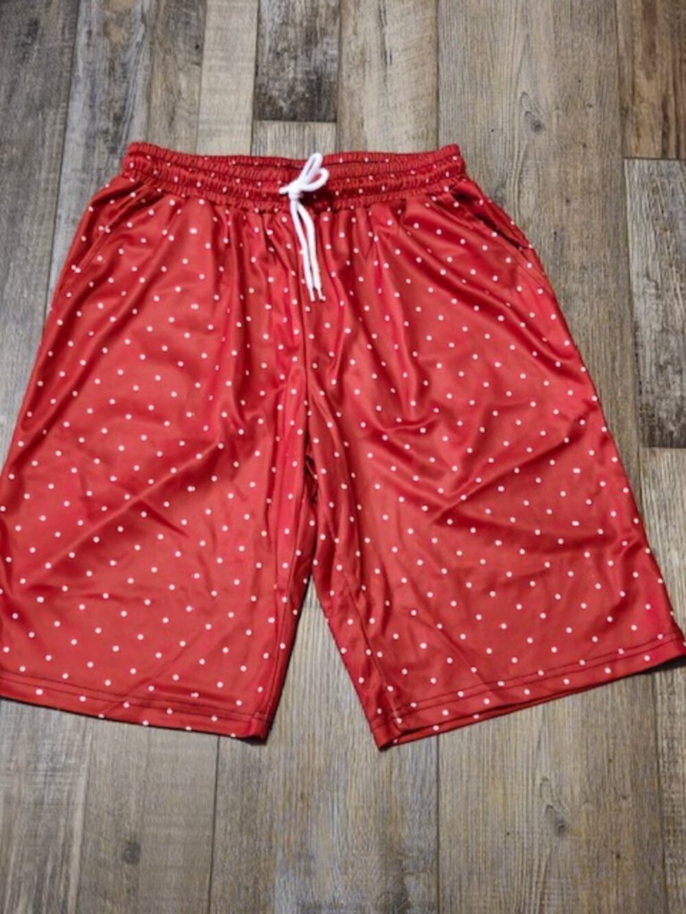 Red Polka Dot Shorts Medium